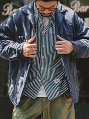 キルティング ピーチスキン 厚手ジャケット