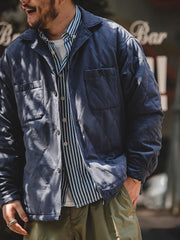 キルティング ピーチスキン 厚手ジャケット