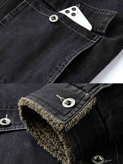 裏起毛 デニムコットンジャケット