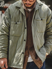 キルティング ピーチスキン 厚手ジャケット