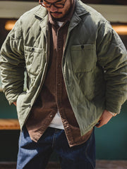 キルティング ピーチスキン 厚手ジャケット