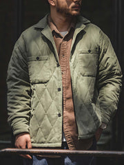 キルティング ピーチスキン 厚手ジャケット