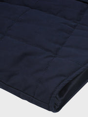 襟コーデュロイ キルティング 中綿ジャケット