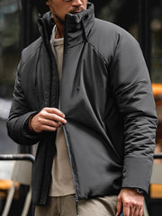 スタンドカラー 中綿ジャケット