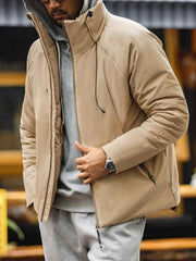 スタンドカラー 中綿ジャケット