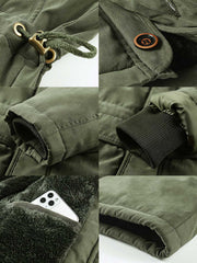 裏ボア ドローコード付き 中綿ジャケット