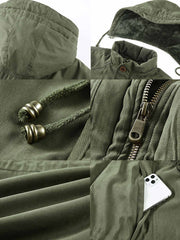 裏ボア ドローコード付き 中綿ジャケット