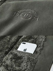 フード付き 裏ボア フリース ジャケット