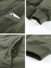 ミリタリースタイル 厚手コットン ジャケット