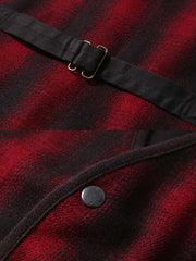 ウール混 チェック柄ベスト