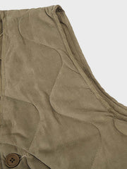 マルチポケット キルティング 中綿ハンティングベスト