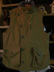 ウール混 スタンドカラーベスト