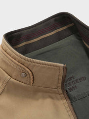 リバーシブル 立襟 ベスト