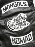 牛革素材 モンゴル バイクベスト