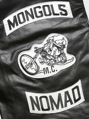 牛革素材 モンゴル バイクベスト