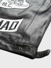 牛革素材 モンゴル バイクベスト