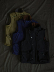 ウール混 スタンドカラーベスト