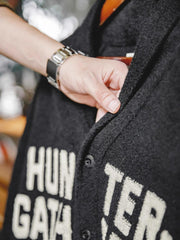 ショールカラー ニットセーター