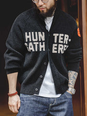 ショールカラー ニットセーター