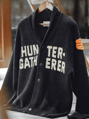 ショールカラー ニットセーター