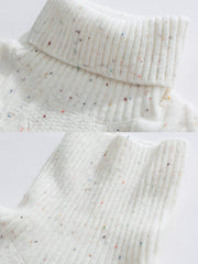 ケーブル編み ニット タートルネック セーター