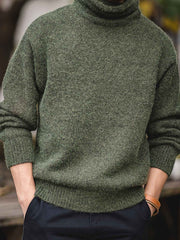 モヘアタートルネック 厚手セーター