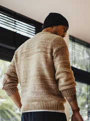 グラデーション ラウンド ネック ニットセーター