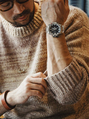 グラデーション ラウンド ネック ニットセーター