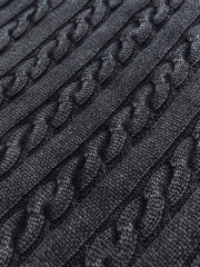 ヘビーウォッシュ ケーブル ニットセーター