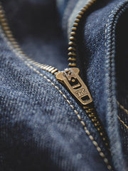 タック入り ワイド デニムパンツ