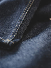 タック入り ワイド デニムパンツ