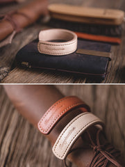 ハンドメイド レザーバングル