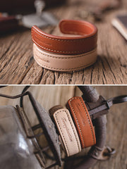 ハンドメイド レザーバングル