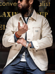 ヘビーウェイト ナチュラル綿帆ワークジャケット