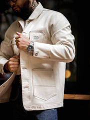 ヘビーウェイト ナチュラル綿帆ワークジャケット