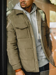 ソフトシェル ピーチスキン ダウン ジャケット