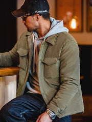 ソフトシェル ピーチスキン ダウン ジャケット