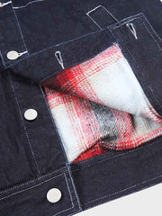 コーデュロイ襟 多ポケット ジャケット