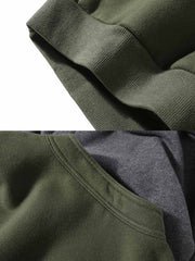 ヘンリーネック 裏起毛 プルオーバー パーカー