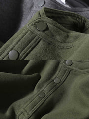 ヘンリーネック 裏起毛 プルオーバー パーカー