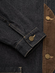 シティボーイ コーデュロイ切替デニムジャケット