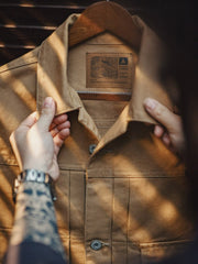 レトロ デニム ランチャー ジャケット