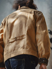 レトロ デニム ランチャー ジャケット