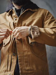 レトロ デニム ランチャー ジャケット