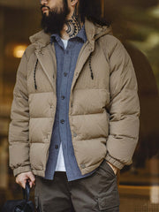 ワイドキルティン グシーム ダック ダウンジャケット