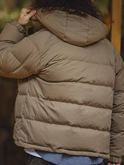 ワイドキルティン グシーム ダック ダウンジャケット