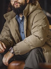 ワイドキルティン グシーム ダック ダウンジャケット