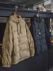 ワイドキルティン グシーム ダック ダウンジャケット