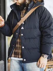 ワイドキルティン グシーム ダック ダウンジャケット