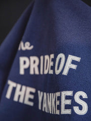 刺繡入りツイードバーシティ 中綿 ジャケット